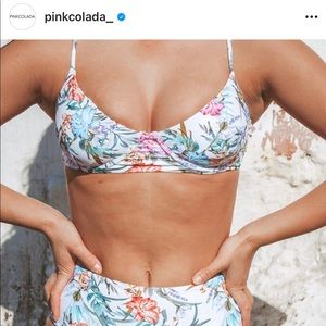 NWT Pink Colada Florence underwire bikini top